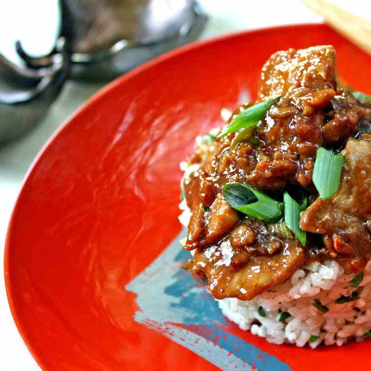 Mongolian Pork with Lemongrass Rice