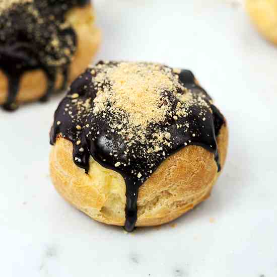 S'mores Cream Puffs