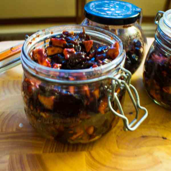 Suet free cherry and marzipan mincemeat