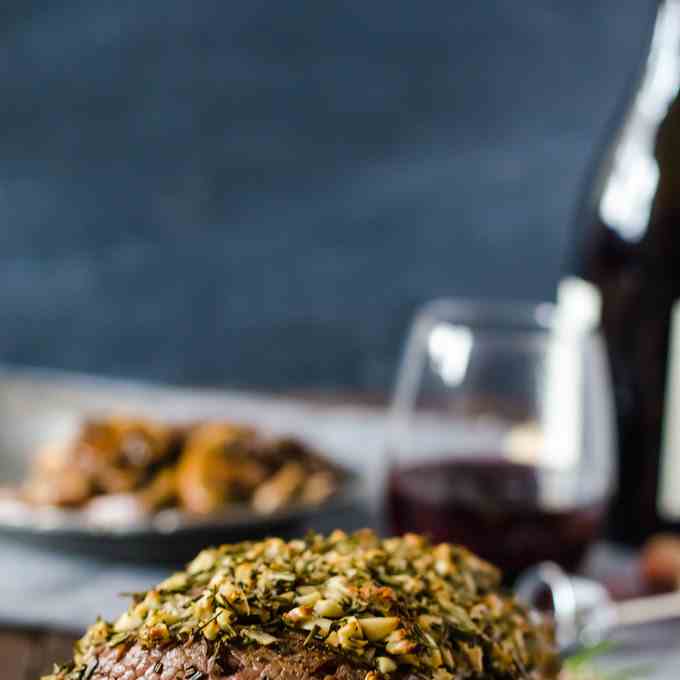 Rosemary Garlic Rib Eye Roast