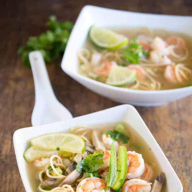 Spicy Shrimp Pho