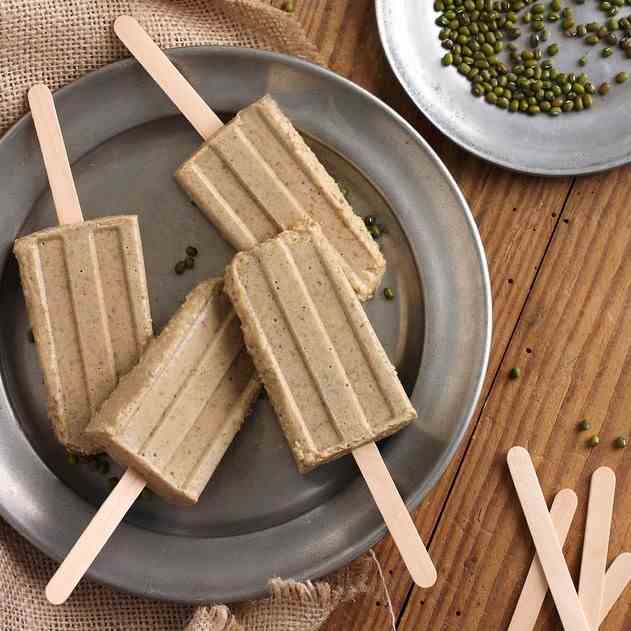 Coconut Mung Kaffir Lime Popsicles