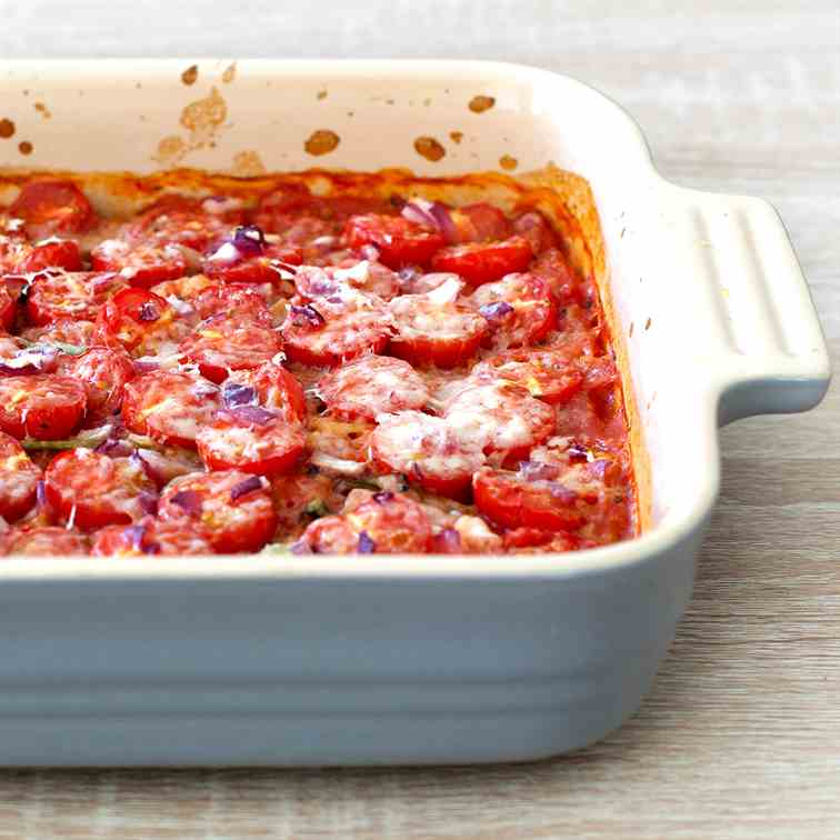 Oven-baked Tomato Orzo Pasta