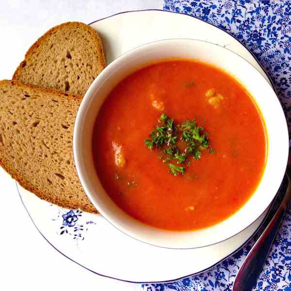 Tomato Soup with Meat Balls