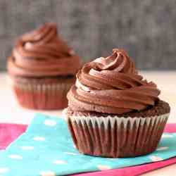 Triple chocolate, avocado vegan cupcakes