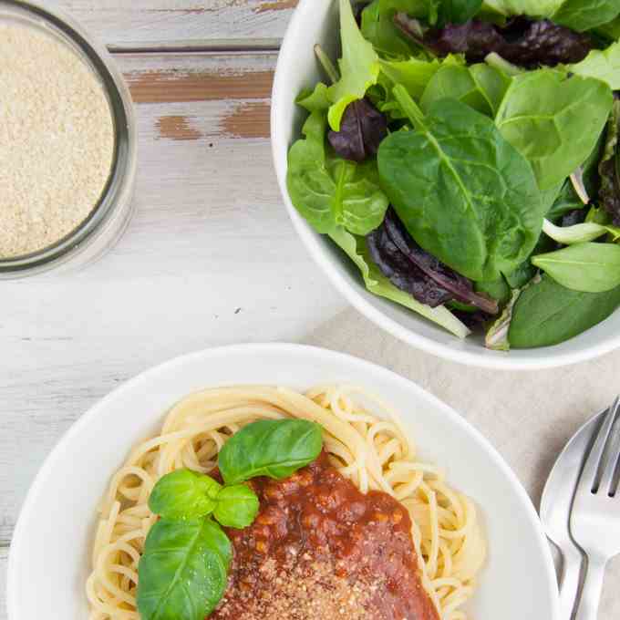 Vegan Spaghetti Bolognese