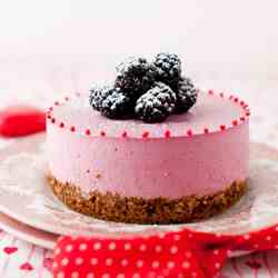 Blackberry No-Bake Cheesecake