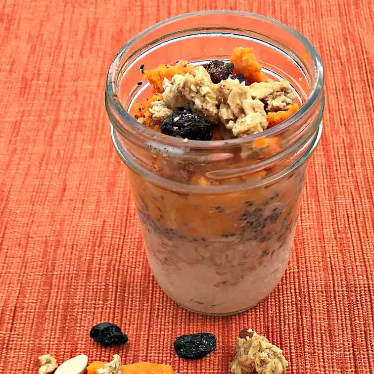 Sweet Potato Overnight Oats Parfait