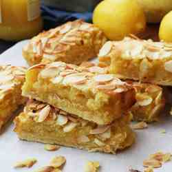 lemon Bakewell slices