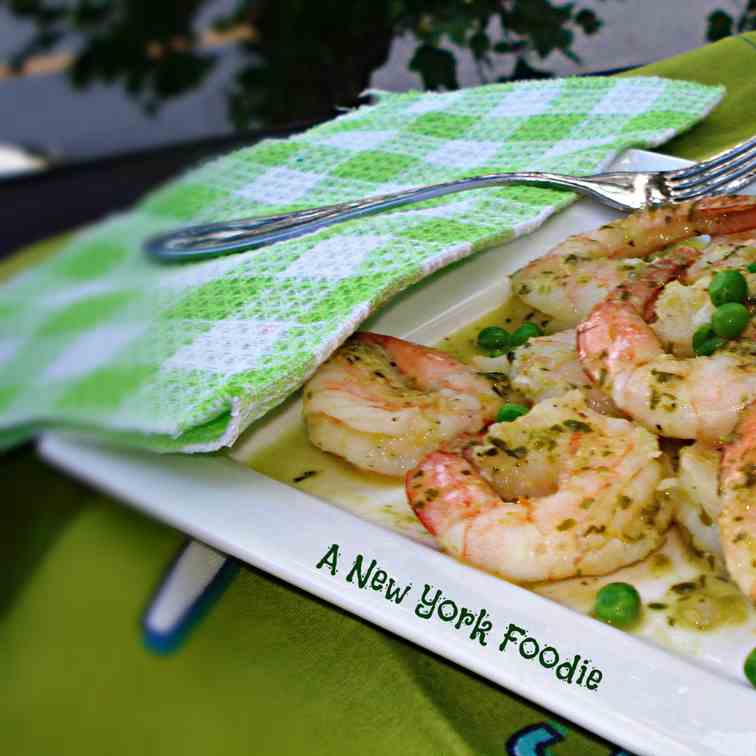 Shrimp with Green Sauce