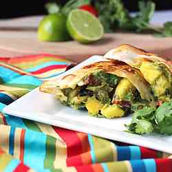 Guacamole Mango Stuffed Sopapillas