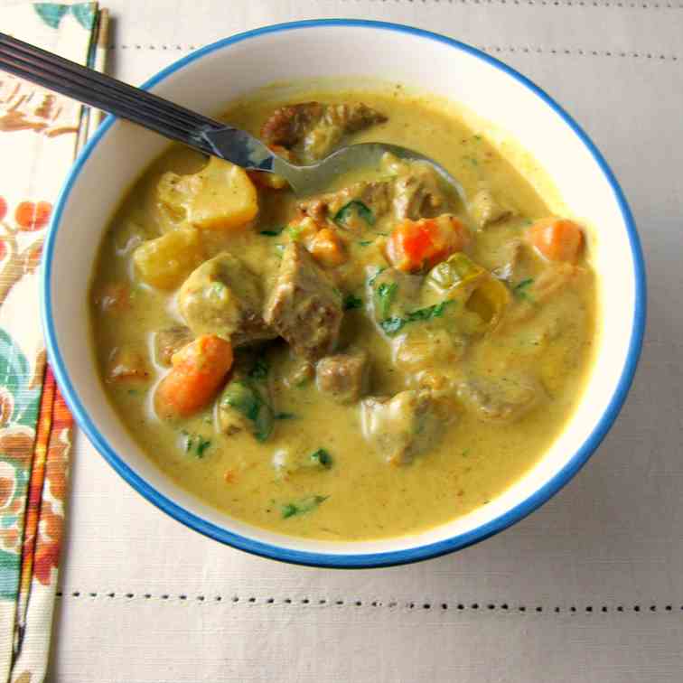 Instant Pot Beef Stew with Indian Spices