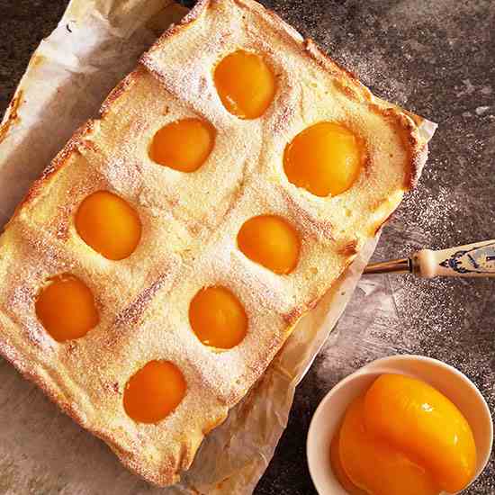 Greek Yogurt and Peach Tart