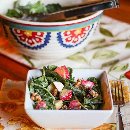 Spinach Salad With Apples