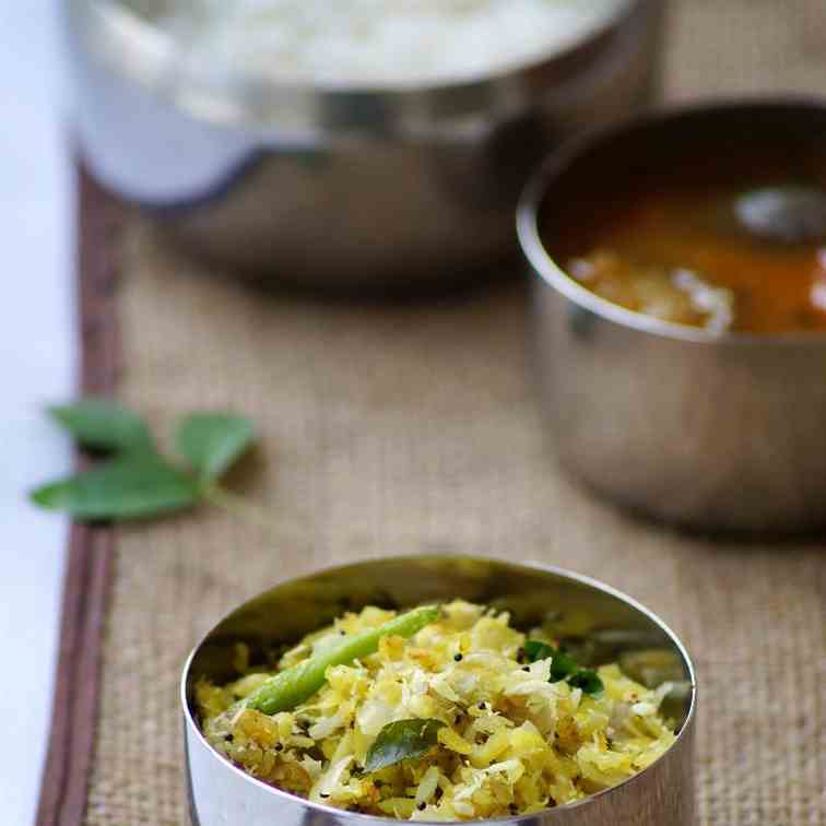 Grated Raw Banana Stir Fry