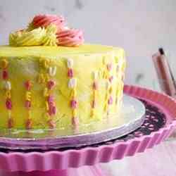 Lemon Raspberry Layer Cake