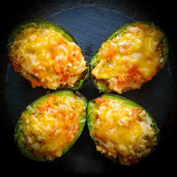 Roast Chicken Stuffed Avocados