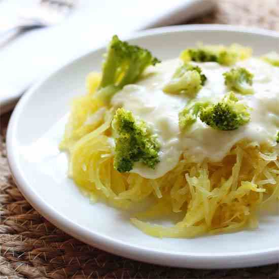 Spaghetti Squash Alfredo