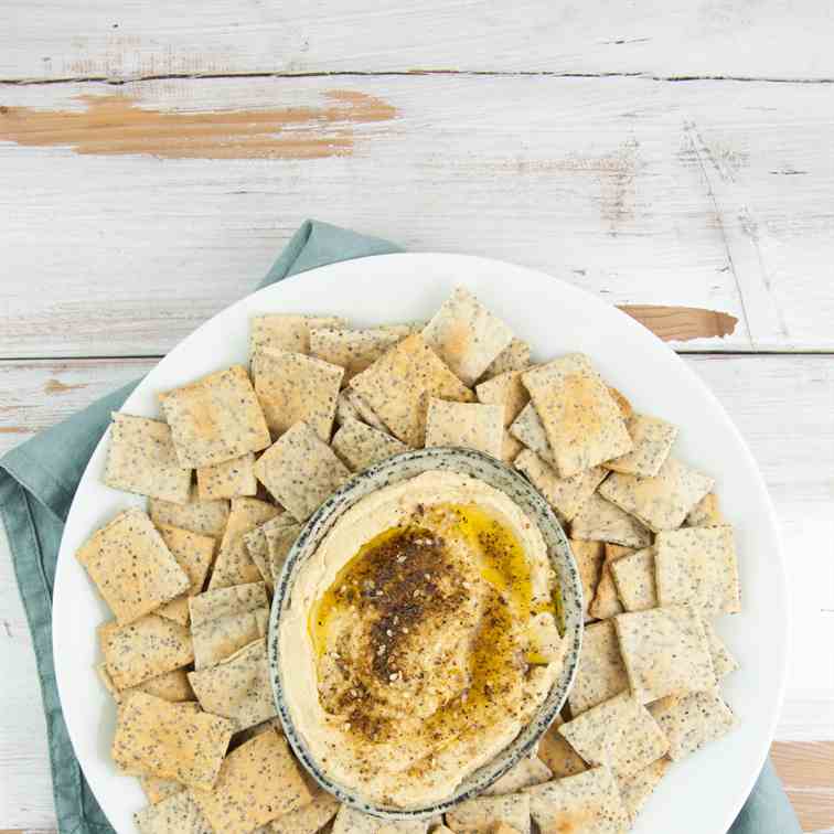 Vegan Poppy Seed Crackers