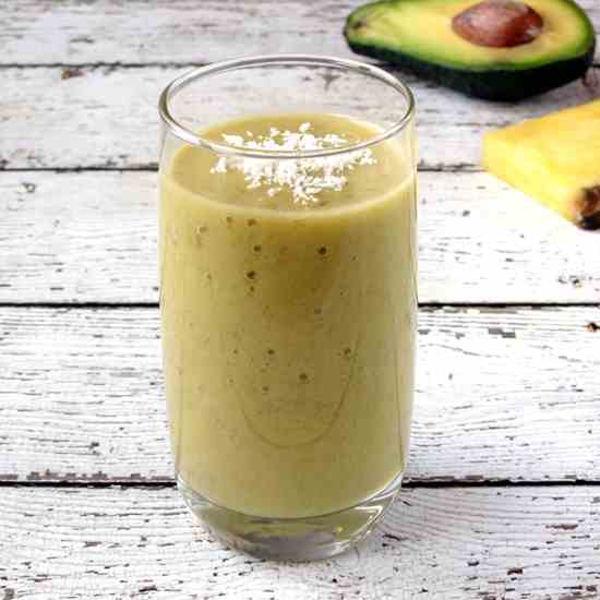 Pineapple Banana Avocado Smoothie