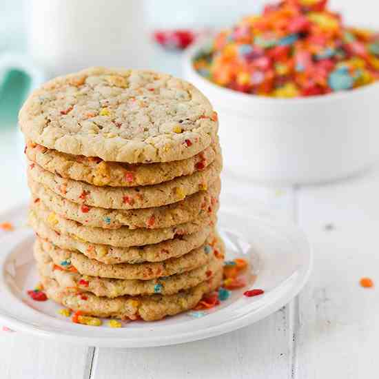 Fruity Pebbles Sugar Cookies