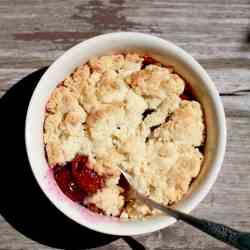Cherry Cobbler for Two!