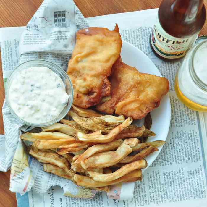 Beer Battered {Pub Style} Fish and Chips