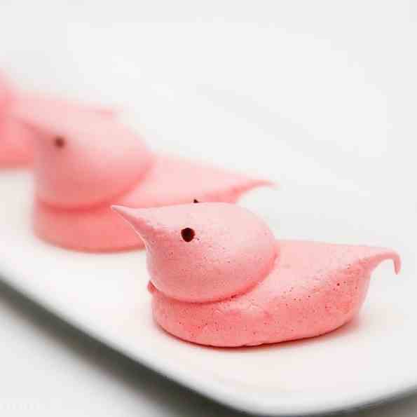 Cotton Candy Meringue Chicks