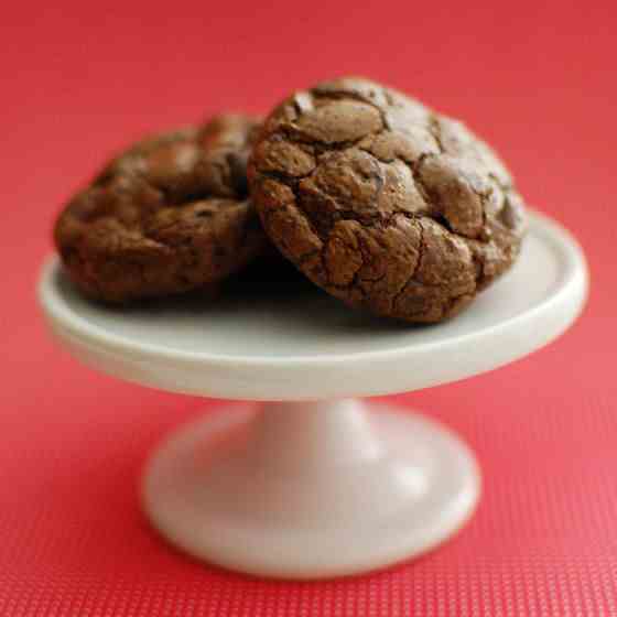 Salted Chocolate Truffle Cookies