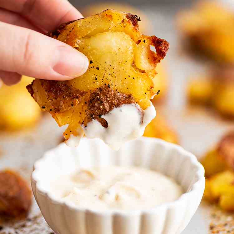 Crispy Smashed Red Potatoes