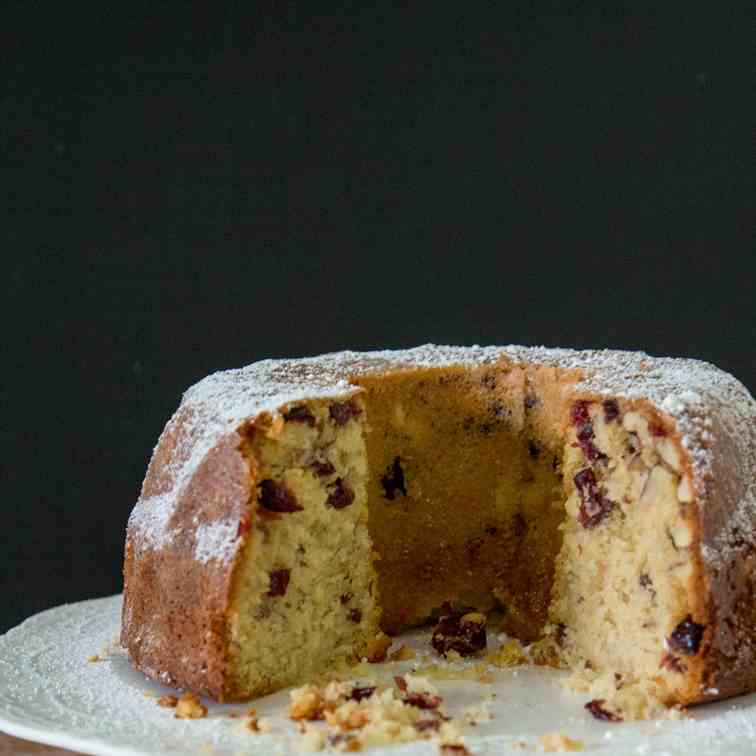 Cranberry Almond Semolina Cake