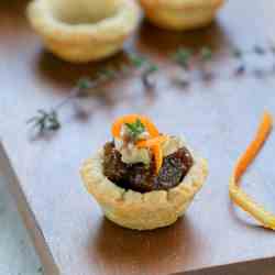 Figgy Blue Cheese Tartlets With Walnuts