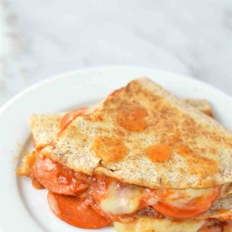 Pepperoni Pizza Quesadilla