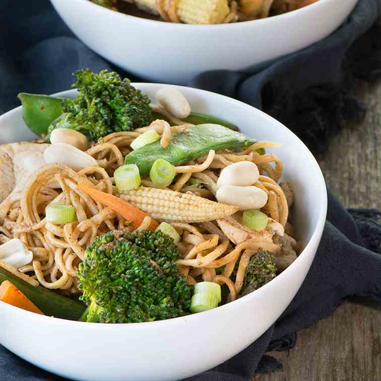 Peanut Chicken Noodles