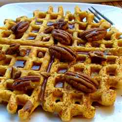 Spiced Pumpkin Waffles