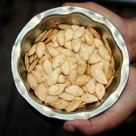 Oven Roasted Pumpkin Seeds