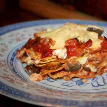 Quick Lasagne with Vegetable Sauce