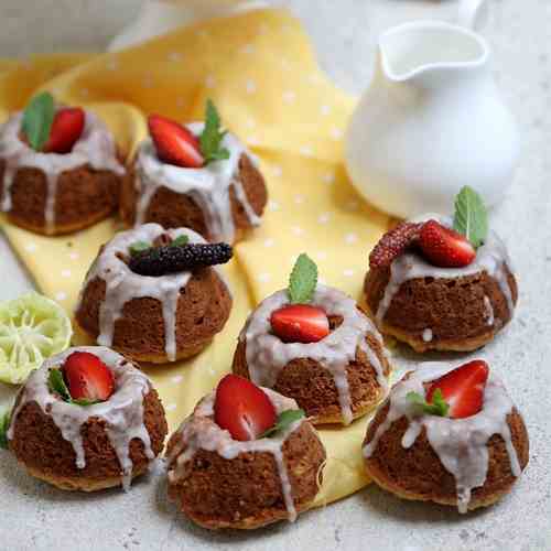 Lime Marzipan Mini Bundts