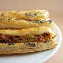 Rustic Mustard and Tapenade Batons