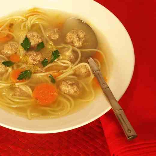 Vermicelli Soup with Meatballs