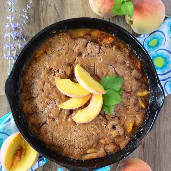 Lighter Peach Cobbler