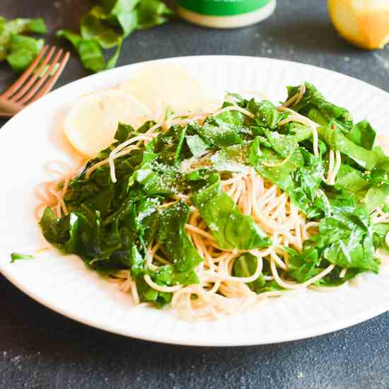 Lemon Collard Green Pasta