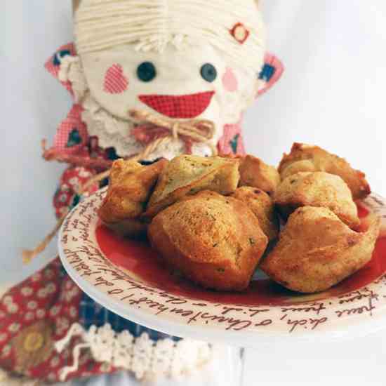 Madeleine salted with thyme and chilli