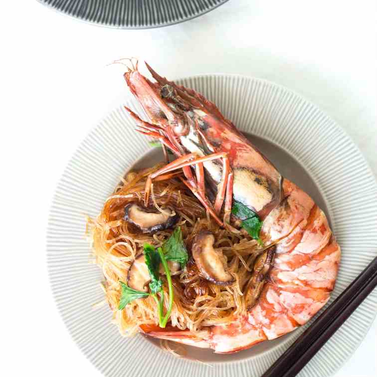 Thai Shrimp and Glass Noodles - Goong Ob W