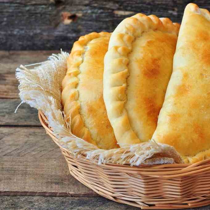 Air Fryer Leftover Turkey - Cheese Calzone