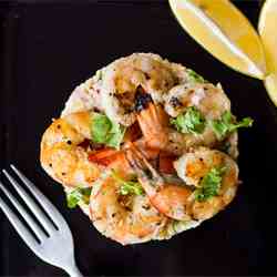 Chilli & Garlic Prawns with Couscous Salad