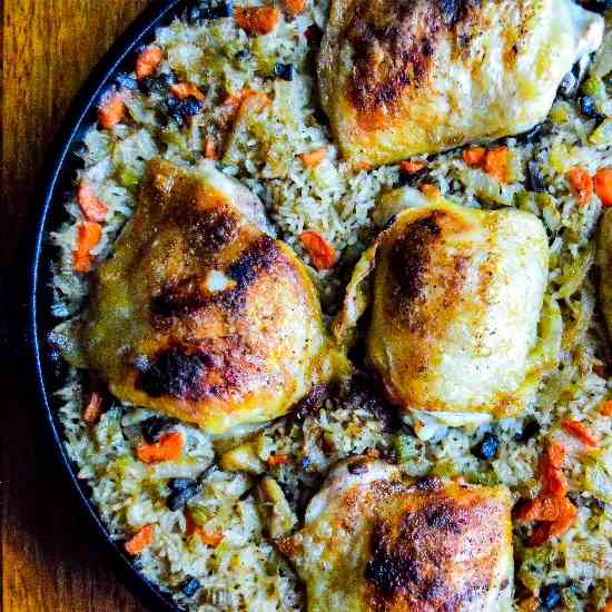 Chicken and Rice Skillet 