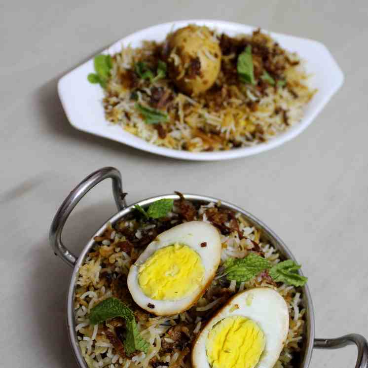 Hyderabadi Egg Biryani