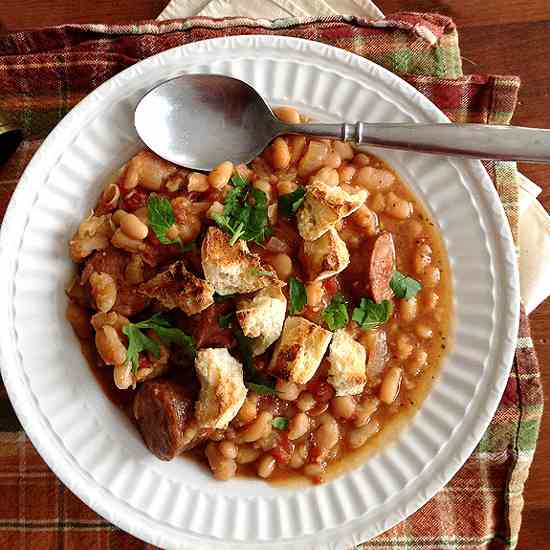 Kielbasa and White Bean Cassoulet