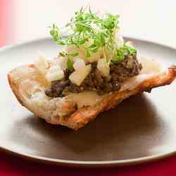 Crostini with Lentils Du Puy